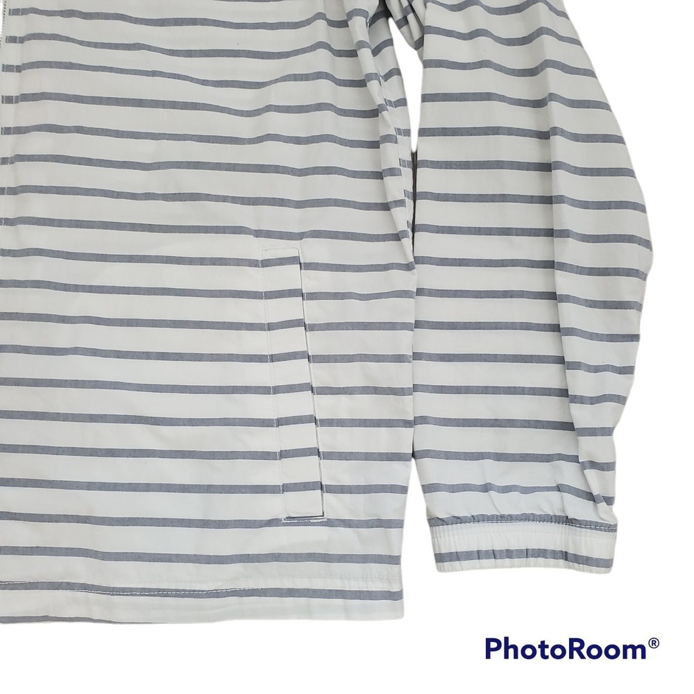 Old Navy Men's Unisex Full-Zip Lightweight Windbreaker Jacket White/Gray Sz L/G - Picture 7 of 14